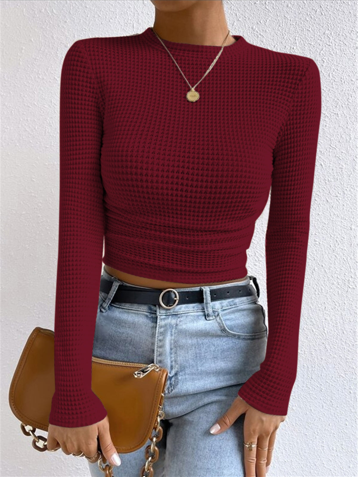 Sharon - Slim Pull Uni Waffle