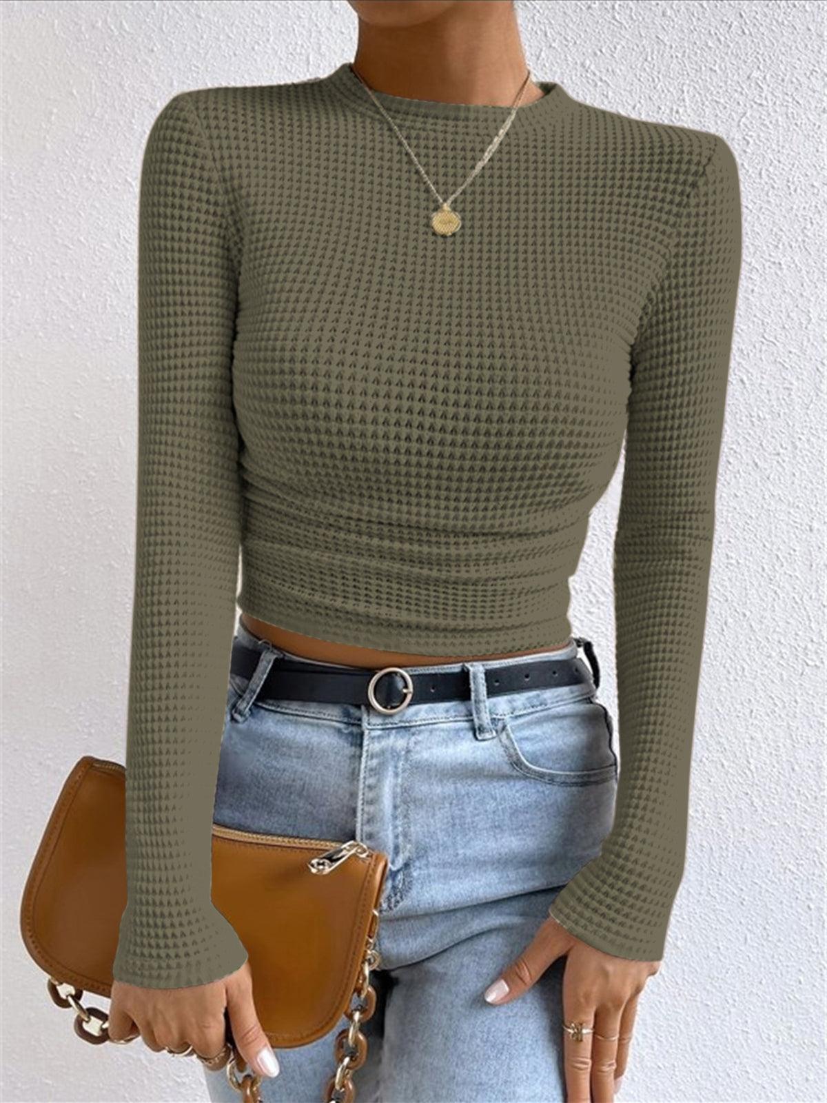 Sharon - Slim Pull Uni Waffle