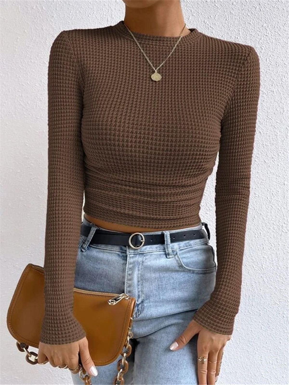 Sharon - Slim Pull Uni Waffle