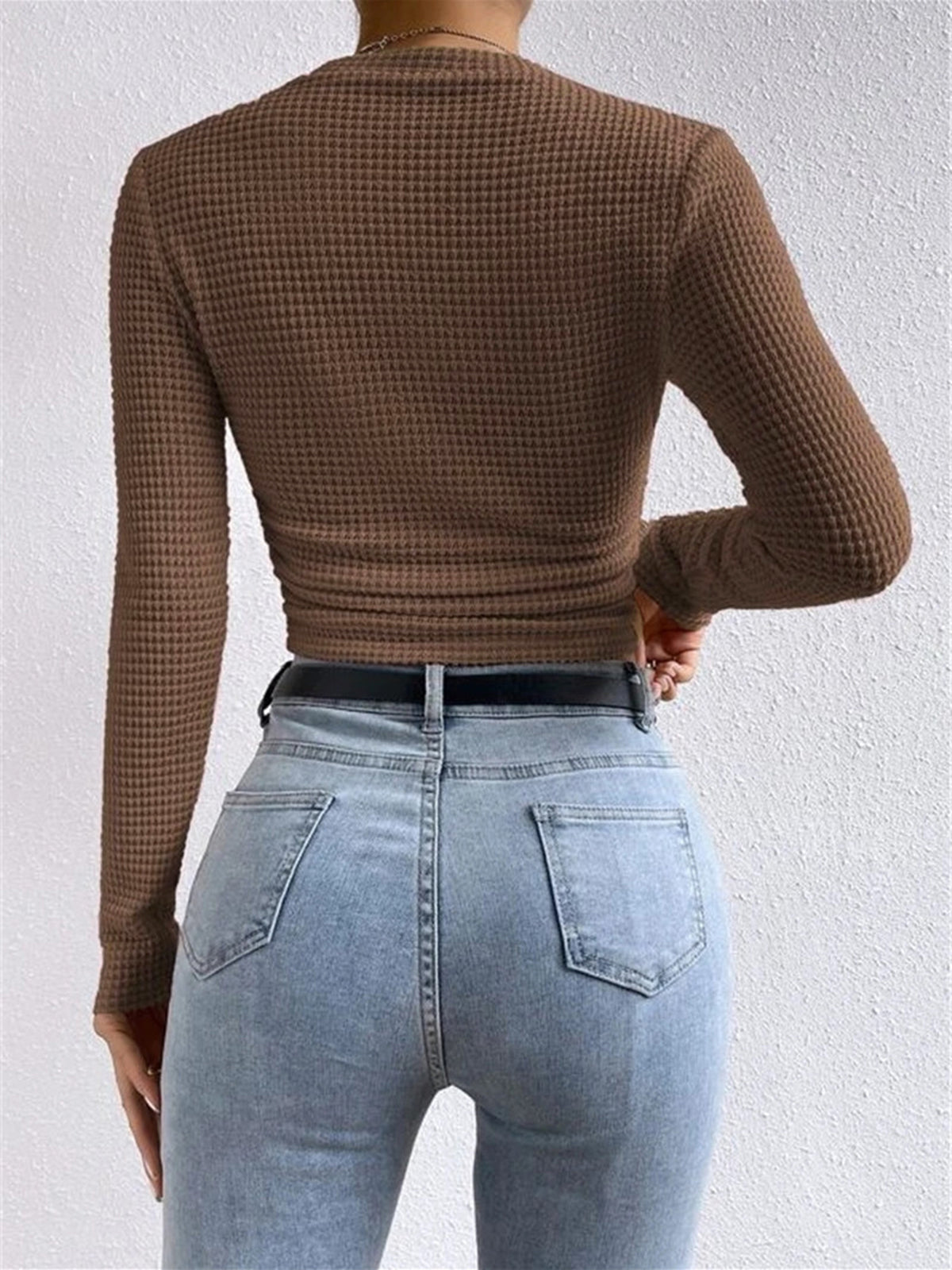 Sharon - Slim Pull Uni Waffle