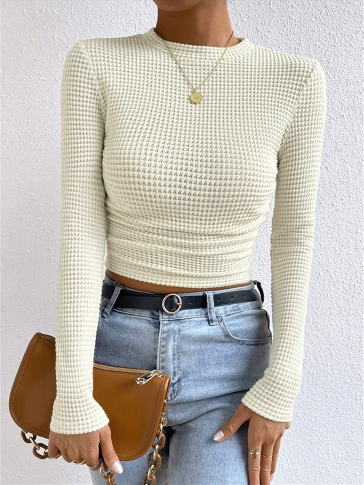 Sharon - Slim Pull Uni Waffle