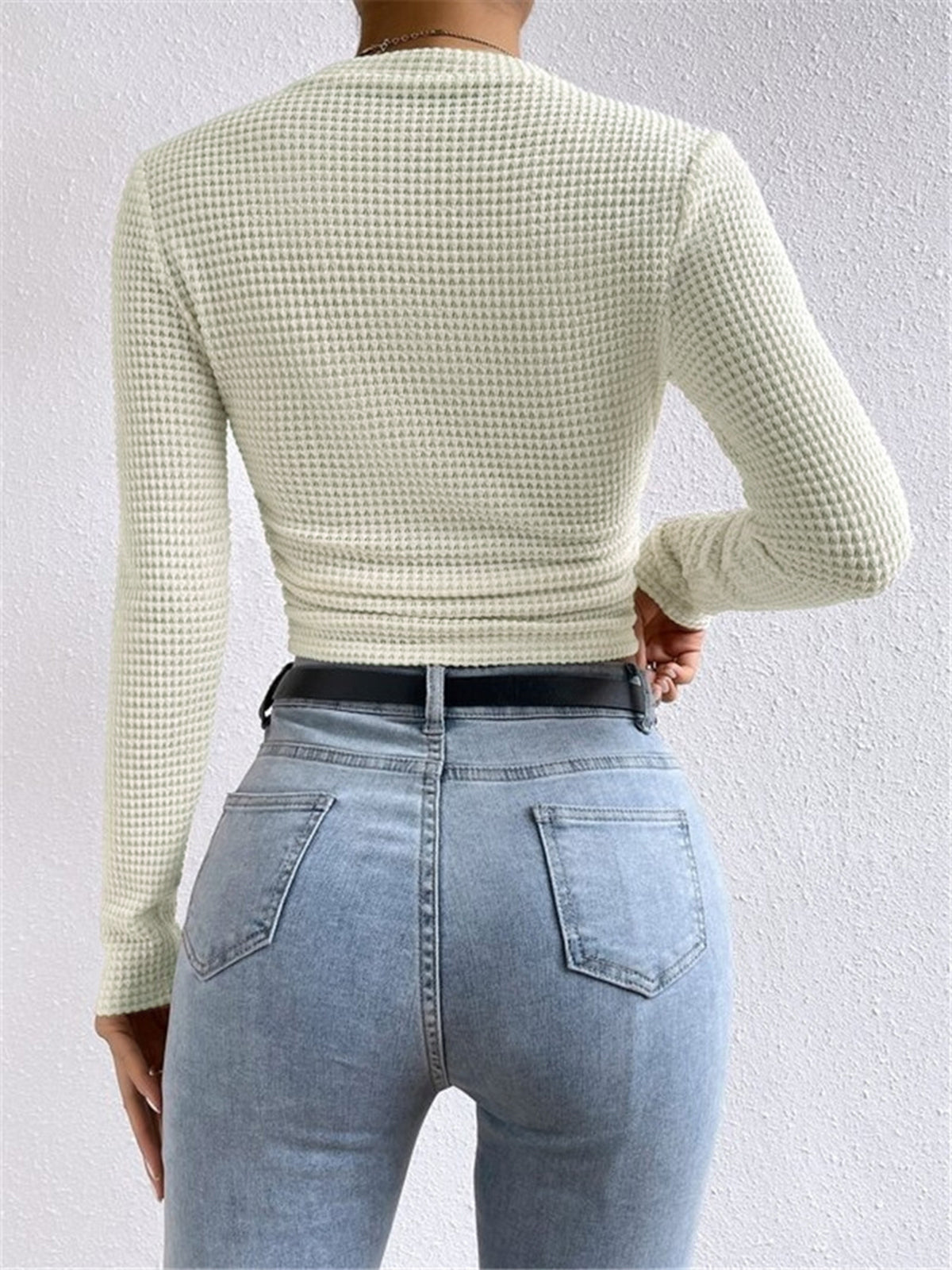 Sharon - Slim Pull Uni Waffle